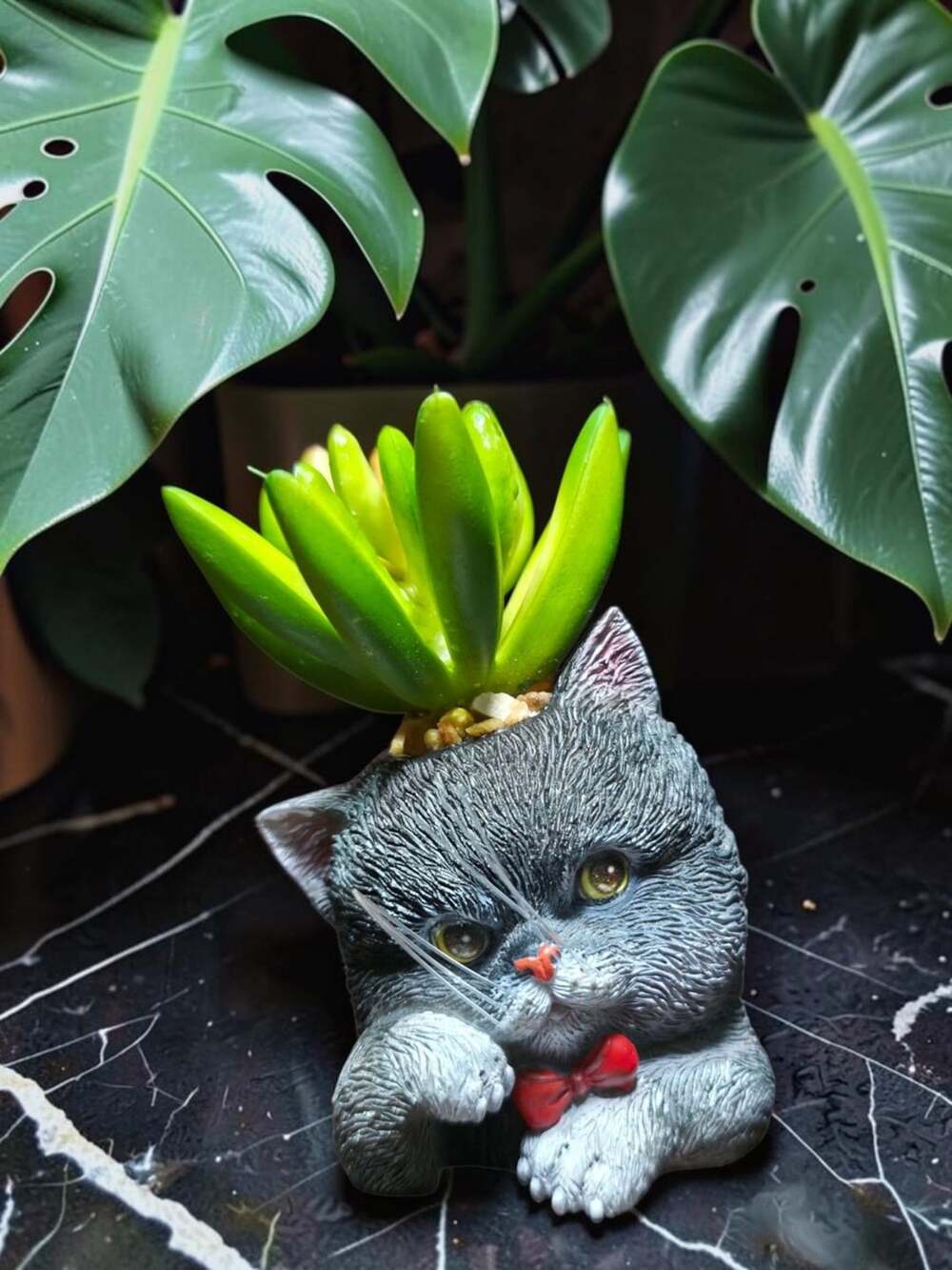 The Bradford Exchange Humbugs & Spike Cat Planter Figurine Sculpture Collection